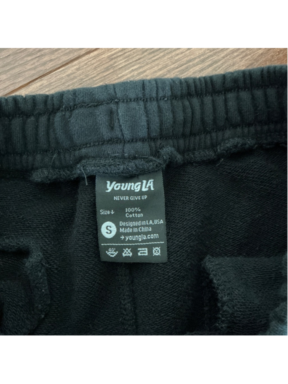 Men's YoungLA Black Sweatpants & Joggers Size S - Picture 2 of 8
